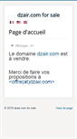 Mobile Screenshot of dzair.com