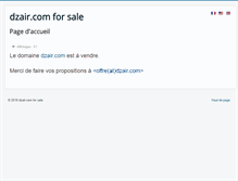 Tablet Screenshot of dzair.com